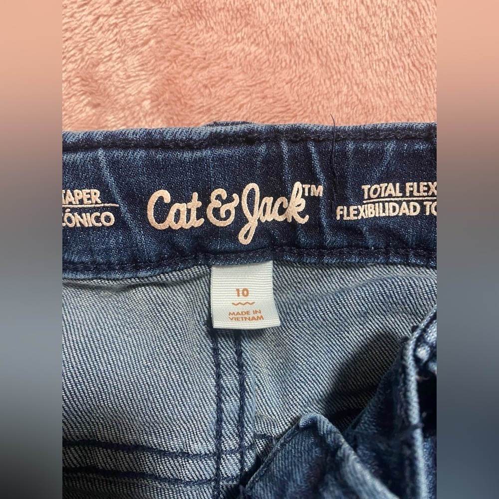 Girls Cat & Jack Unicorn Shirt & Adjustable Jeans Outfit - Picture 4 of 5